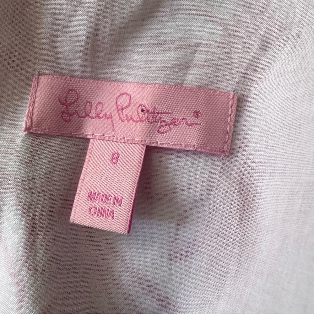 Lilly Pulitzer Color by Number Silk Blend Dress Size 8 - Picture 5 of 8